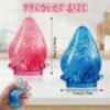 NeeDoh Dream Drop – Blue Squish Toy (7/7) Blue NeeDoh Dream Drop raindrop squish toy resting on a translucent stand — Image 7 of 7