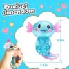 Pink and blue glitter axolotl squishy toy 2-pack — Image 3 of 10