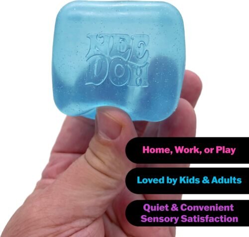 Schylling NeeDoh Nice Cube - frosted ice-cube sensory squeeze toy with Super Solid Squish — Image 3 of 6