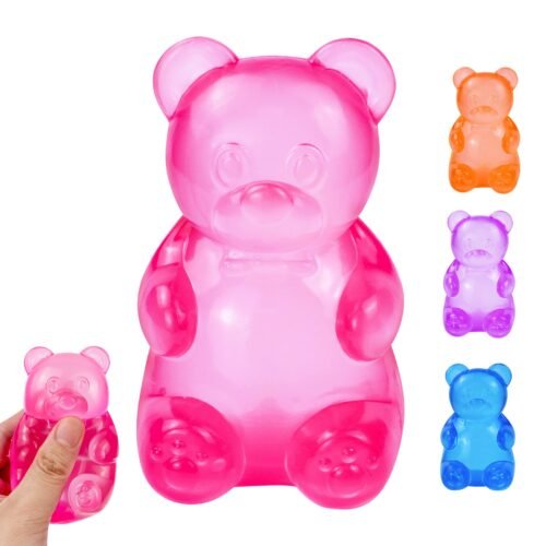 NeeDoh Gummy Bear Taba Squishy – Jelly Bear (4/20) NeeDoh Gummy Bear Taba Squishy jelly blue bear squeeze toy — Image 4 of 20