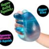 Giant translucent blue NeeDoh Nice Berg sensory squish cube from NeeDoh UAE — Image 3 of 8