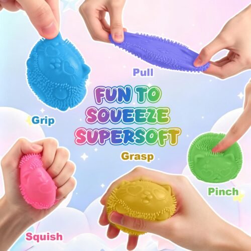 NeeDoh Cool Cats squishy fidget toy in teal — Image 6 of 20