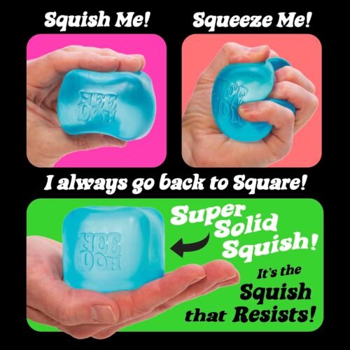 Schylling NeeDoh Nice Cube - frosted ice-cube sensory squeeze toy with Super Solid Squish — Image 5 of 6