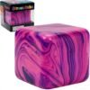NeeDoh Nice Cube Swirl – Unique Marbled Squish Cube (8/8) Orange marbled NeeDoh Nice Cube Swirl squish cube — Image 8 of 8
