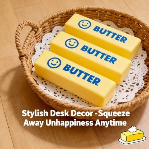 NeeDoh Butter Squishy realistic slow-rise butter stick toy in hand — Image 9 of 12