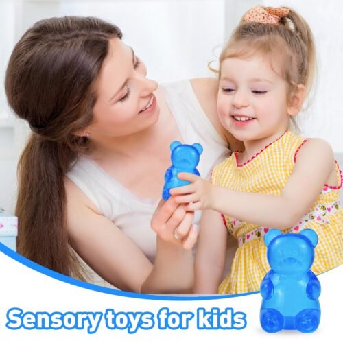 NeeDoh Gummy Bear Taba Squishy – Jelly Bear (8/20) NeeDoh Gummy Bear Taba Squishy jelly blue bear squeeze toy — Image 8 of 20