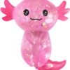 Pink and blue glitter axolotl squishy toy 2-pack — Image 9 of 10