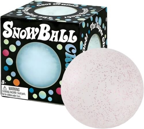 NeeDoh Snowball – slow rebound squish toy (1/6) NeeDoh Snowball pink stress ball on a desk — Image 1 of 6
