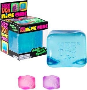 Schylling NeeDoh Nice Cube - frosted ice-cube sensory squeeze toy with Super Solid Squish — Image 1 of 6