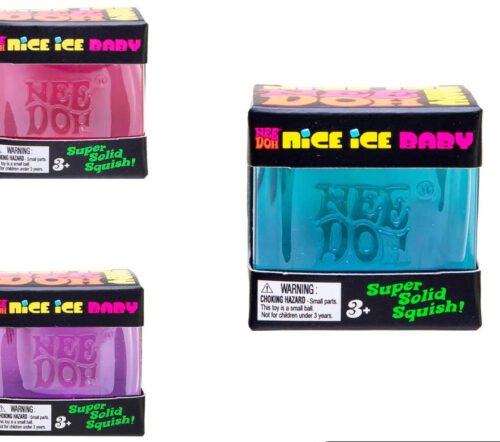 NeeDoh Nice Ice Baby – Cool Squishy Stress Toy (1/1) NeeDoh Nice Ice Baby squishy toy in pink blue purple — Image 1 of 1
