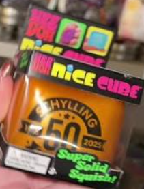 Schylling 50th Anniversary Golden Nice Cube collector edition (1/1) Limited edition Golden NeeDoh Nice Cube in collector box — Image 1 of 1