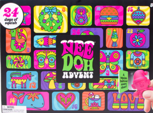 NeeDoh Golden Egg Hunt – Easter Surprise Box with 10 Teenie Squishies (1/1) NeeDoh Golden Egg Hunt box featuring ten numbered doors and tiny teenie squishies — Image 1 of 1