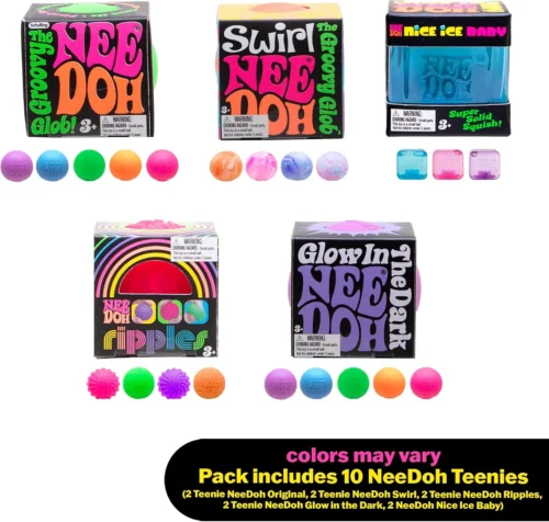 NeeDoh Teenie 10-Pack – 5 Styles Including Nice Ice Baby (Original) | NeeDoh UAE (2/14) NeeDoh Teenie 10-Pack – 5 Styles Including Nice Ice Baby – Original — Image 2 of 14