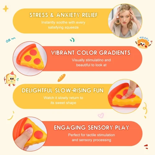 NeeDoh Pizza Squeezza – Peel, Stick, Repeat Fidget Toy | NeeDoh UAE (3/9) NeeDoh Pizza Squeezza – peelable restickable pizza fidget toy — Image 3 of 9