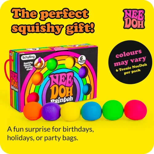 NeeDoh Rainbow 6-Pack Mini Stress Balls – All Colours | NeeDoh UAE (13/17) NeeDoh Rainbow 6-Pack Mini Stress Balls in All Colours — Image 13 of 17